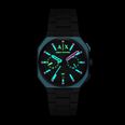 Armani Exchange Dual-Time Quartz (40mm) Black Dial / Matte Black PVD Stainless Steel Bracelet AX1480 - alternate view 4