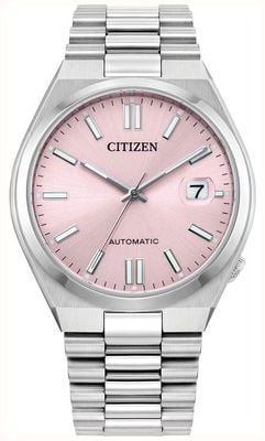 Citizen Tsuyosa Automatic (37mm) Sunray Pastel Pink Dial / Stainless Steel Bracelet NJ0200-50Z