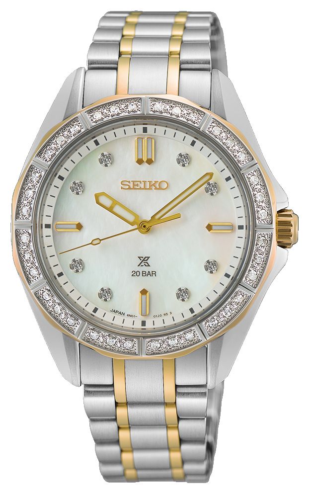 Seiko de sport nautique pour femme Prospex en nacre montre-image-199464