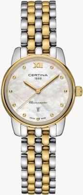 Certina Ds-8 esfera de nácar/brazalete de acero inoxidable de dos tonos C0330512211801
