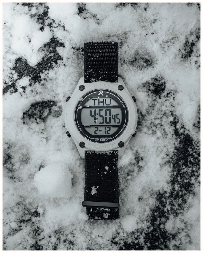 RZE UTD-8080 Multi-Function (42mm) Positive Display / Black Elastic Nylon Strap UTD-8080-ST - alternate view 3