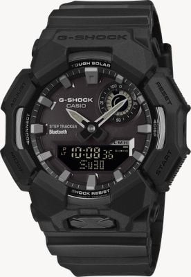 Casio G-Shock GA-B010 Solar Step-Tracker (49,3 mm), schwarzes Zifferblatt / schwarzes Resinarmband GA-B010-1A1ER
