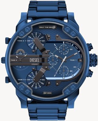 Diesel MR. DADDY 2.0 Multifunction (57mm) Blue Dial / Blue PVD Stainless Steel Bracelet DZ7496
