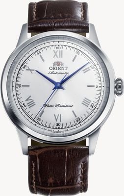 Orient Bambino Automatic (38mm) Silver Dial / Brown Leather Strap RA-BB0002S30B