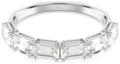 Swarovski Millenia Bangle Octagon Cut White Crystals Rhodium Plated Size Medium 5696322