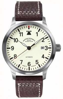 Mühle Glashütte Terrasport II皮革表带奶油色表盘 M1-37-47-LB