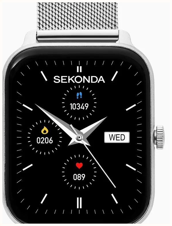 Sekonda Motion Lux Smartwatch (37mm) Digital Display / Stainless Steel Mesh Bracelet 30365 - vue alternative 2