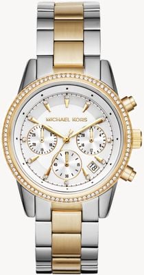 Michael Kors Montre chronographe bicolore Bryant pour femme MK6474