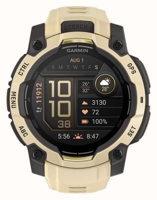 Garmin Instinct 3 - Alpine Rush Edition AMOLED Outdoor GPS Smartwatch (45mm) Citrine with Citrine Band 010-02936-02
