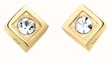 Calvin Klein Ladies Gold-Tone Stainless Steel Stud Earrings 35000981 - autre vue 3