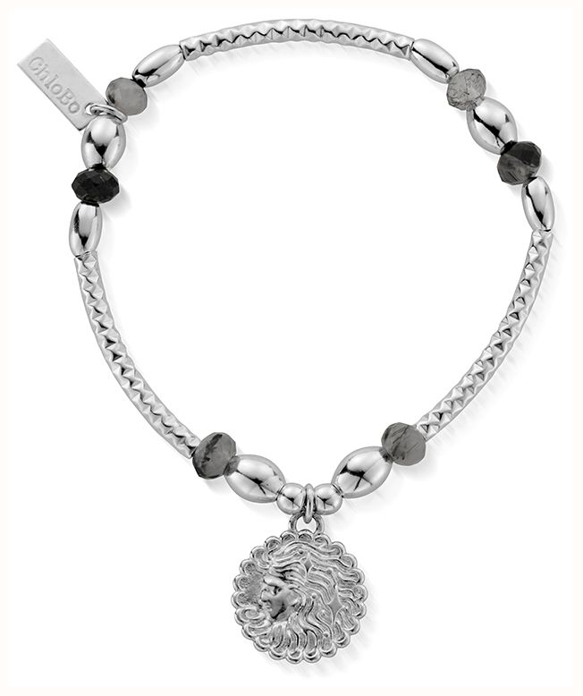 ChloBo Divine Goddess Black Rutilated Quartz Bracelet Sterling