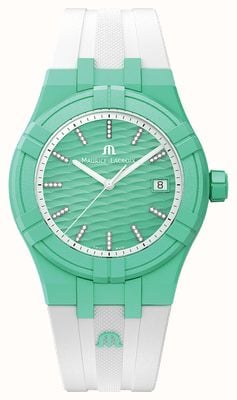 Maurice Lacroix Aikon cuarzo #tide upcycled-plastic (40mm) menta verde / blanco AI2008-CCCC1-3A0-0