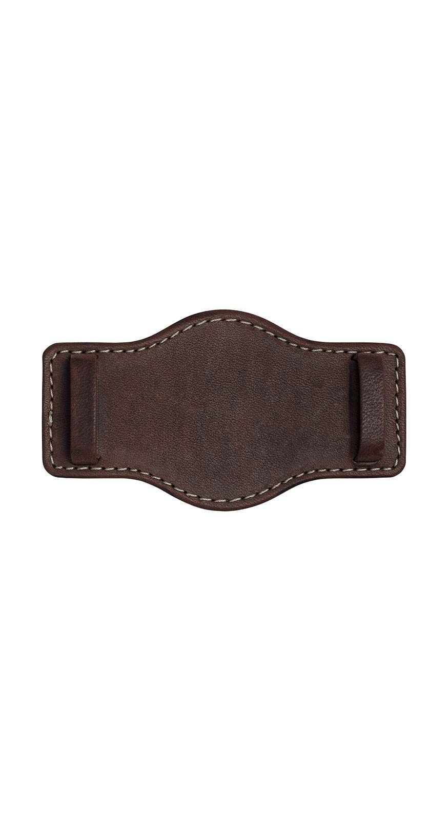 Hanhart 417 es 39 mm/sous-couche en cuir de veau marron fonc montre
