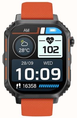 STORM S-max Smartwatch (43 mm) orangefarbenes Silikonarmband 47533/ORG