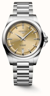 LONGINES Conquest Automatic (38mm) Sunray Champagne Dial / Stainless Steel Bracelet L37204626