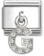Nomination Classic Letter G Cubic Zirconia Charm 331818/07