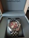 Customer picture of Hamilton Jazzmaster Open Heart Auto (40mm) Red Dial / Stainless Steel Bracelet H32675170
