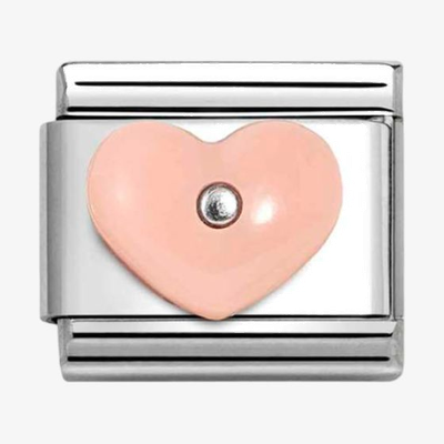 Nomination Classic Heart Sterling Silver & Steel Charm 330509/18