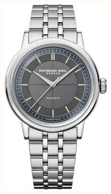 Raymond Weil Millesime Automatic Central-Seconds (39mm) Anthracite Dial / Stainless Steel Bracelet 2925-ST-60011