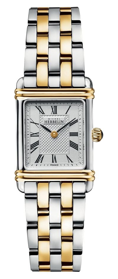 Herbelin femme art dÃ©co bicolore 17478BT08 montre