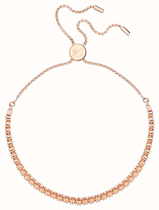 Swarovski Subtle Rose Gold White Crystal Two Strand Bracelet 5224182 ...
