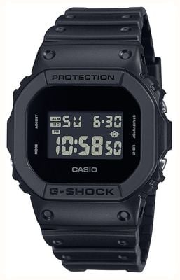 Casio G-Shock 5600 (42,8 mm) digitales Zifferblatt / schwarzes Armband aus biobasiertem Harz DW-5600UBB-1ER