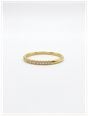 0.10ct Round Brilliant Natural Diamond 18ct Yellow Gold Half Eternity Ring SR3686YG - vista alternativa 2