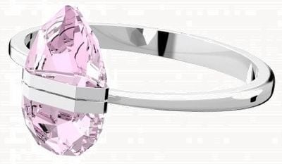 Swarovski Lucent Rosaline Pink Pear Crystal Bangle 5615112