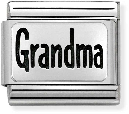 Nomination Classic Grandma Oxidised Sterling Silver & Steel Charm 330102/44