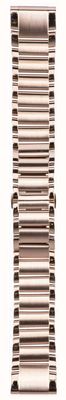 Garmin Ex-display pulseira de aço inoxidável em tom de ouro rosa apenas ajuste rápido de 20 mm 010-12739-02 EX-DISPLAY