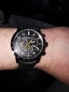 Customer picture of Raymond Weil Heren tango horloge met zwarte en gele rubberen band 8570-SR2-05207
