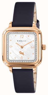 Radley Damski (28 mm) tarcza z masy perłowej / niebieski pasek skórzany RY21814