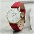 MeisterSinger Yaara Q (36mm) Silver Patterned Dial / Wine Red Textile Strap Watch YAQ901GD - alternate view 3