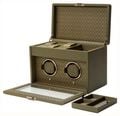 WOLF Earth Double Watch Winder Midnight Olive 190441 - alternate view 3