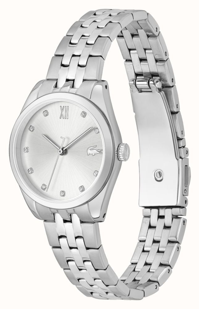 Lacoste Parisienne Tuilerie Quartz (30mm) Silver Dial / Stainless Steel Bracelet 2001301 - vista alternativa 2