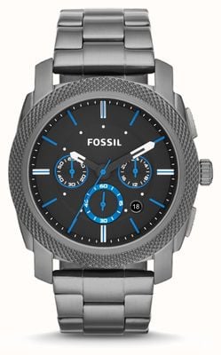 Fossil Machine pour hommes | cadran noir | bracelet en métal FS4931