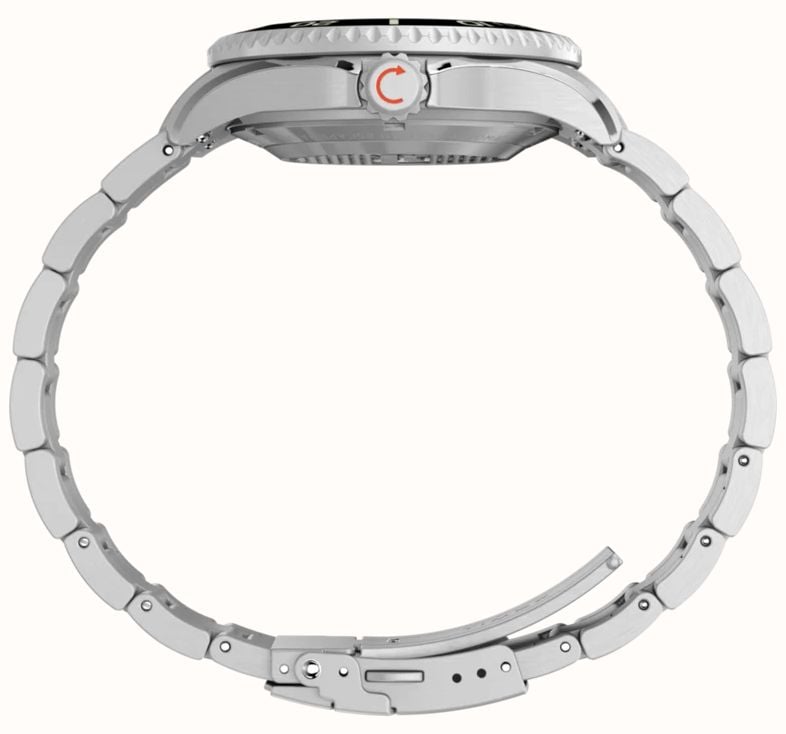 Timex DEEPWATER MERIDIAN Mens Stainless Steel Bracelet With White Dial TW3A01600 - alternative Ansicht 2