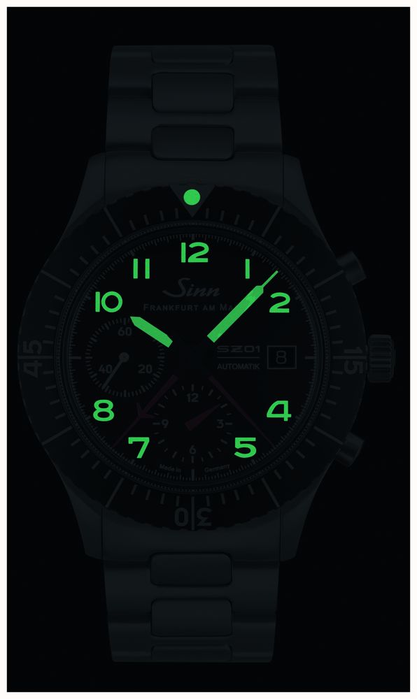 Sinn 156.1 Pilot Chronograph Automatic (43mm) Black Dial