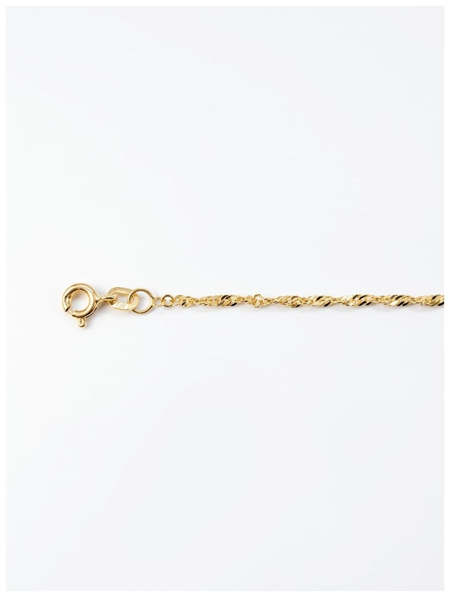 James Moore 9ct Yellow Gold Solid Signapore 165mm 16 Chain Jewellery