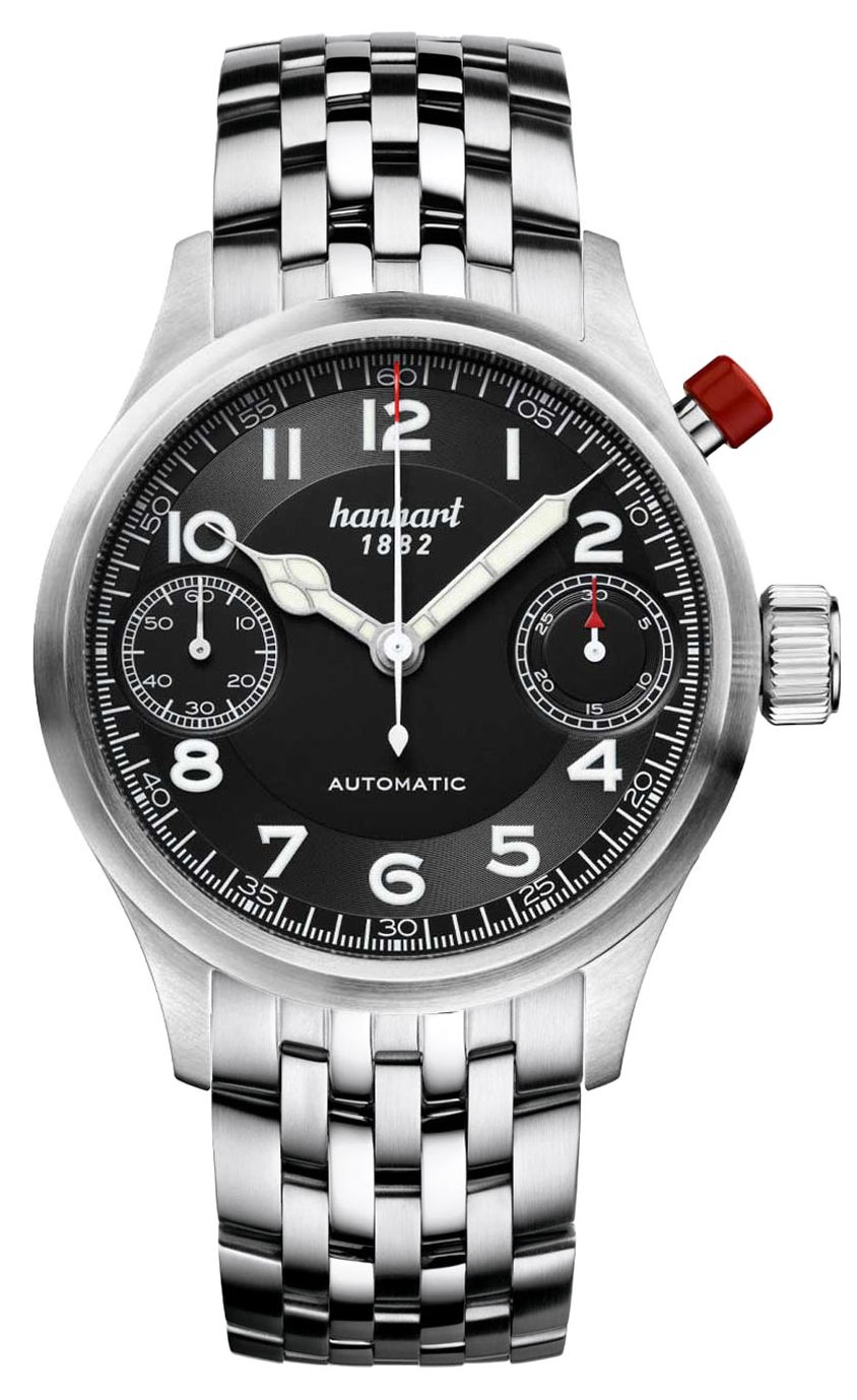 Hanhart Chronographe automatique Pioneer Monoscope (45 mm), montre