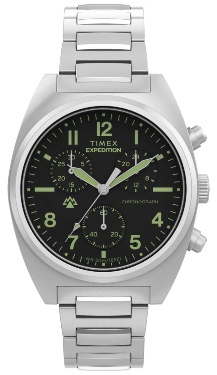 Timex Expedition Capstone Chronograph 41mm Black Dial  Watch