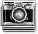 Nomination Classic Camera Black Enamel Sterling Silver Charm 330204/44