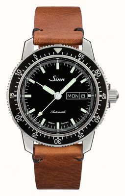 Sinn St sa i classico orologio da pilota in pelle di vacchetta vintage 104.010-BL5020-5002-400A
