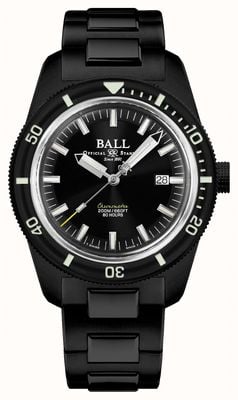 Ball Watch Company Limitowana edycja chronometru Engineer ii Skindiver Heritage (42 mm) z czarną tarczą / czarnym pvd DD3208B-S2C-BK