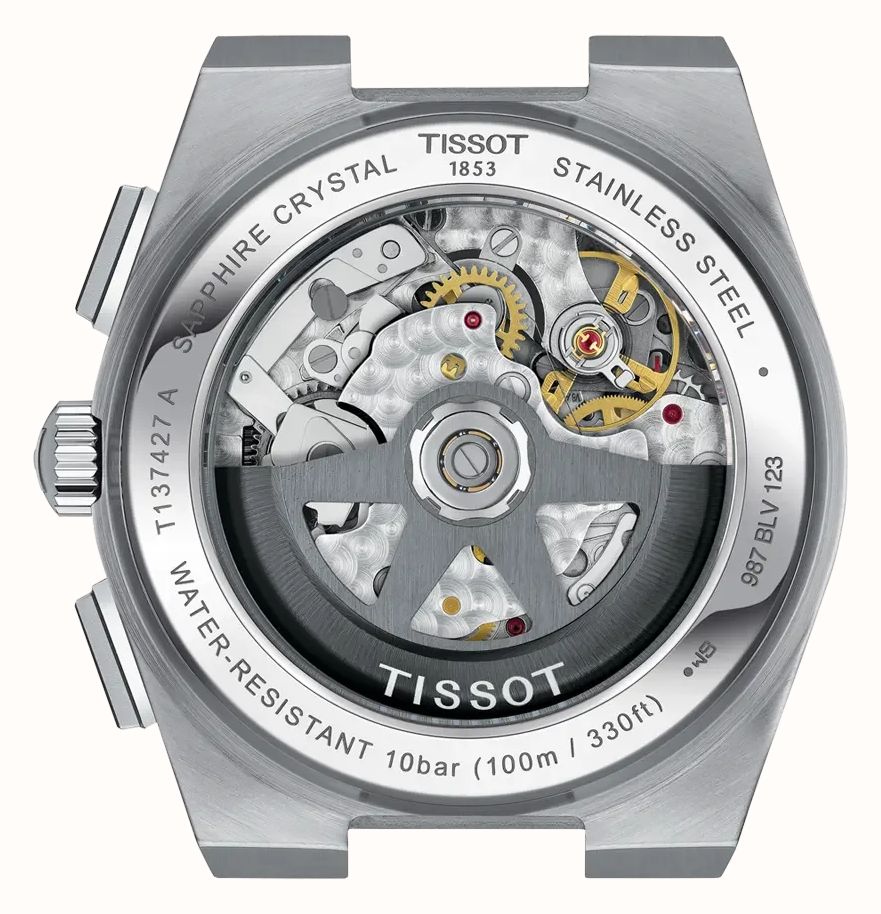 Tissot PRX Automatic Chronograph (42mm) Blue Gradient Dial / Stainless Steel Bracelet T1374271104101 - альтернативный вид 3
