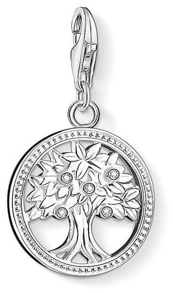 Thomas Sabo Tree Of Life Charm White 925 Sterling Silver/ Jewellery