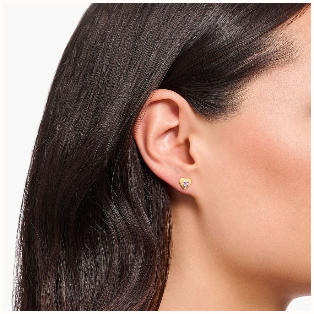 ☆TATIANA☆ Bold Heart Pearl One-Touch Earrings EC1909 MUSINSA | TATIANA Bold Heart Pearl One-Touch Earrings EC1909