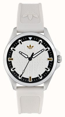 Adidas ORIGINALS ICONIC ONE (40mm) White Dial / White Silicone Strap AOFH25002