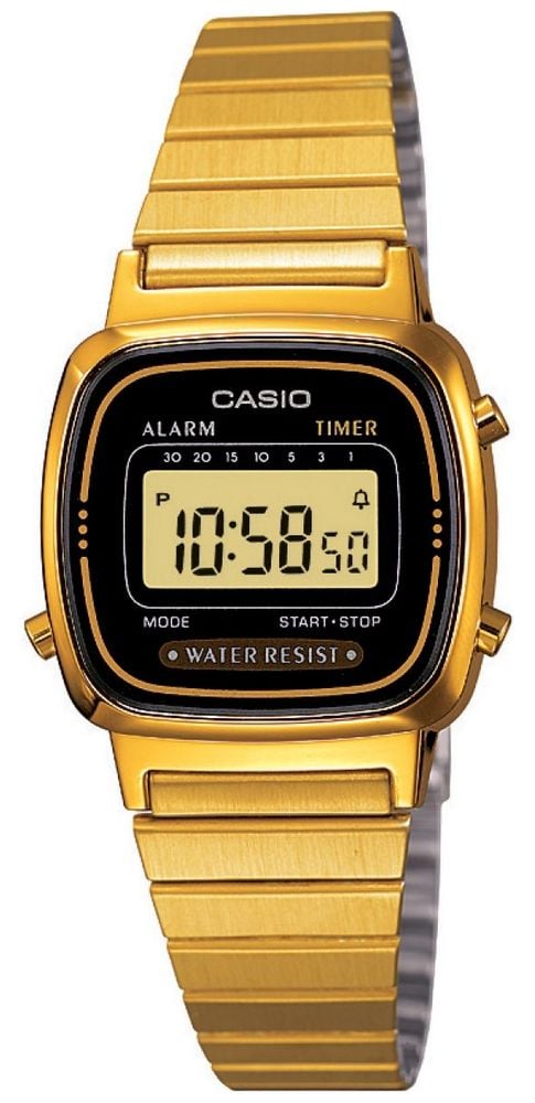 Casio gold plated digital watch online