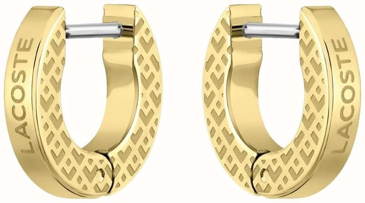 Lacoste Lacoste Mens Hinge Earrings Gold-Tone 2040126